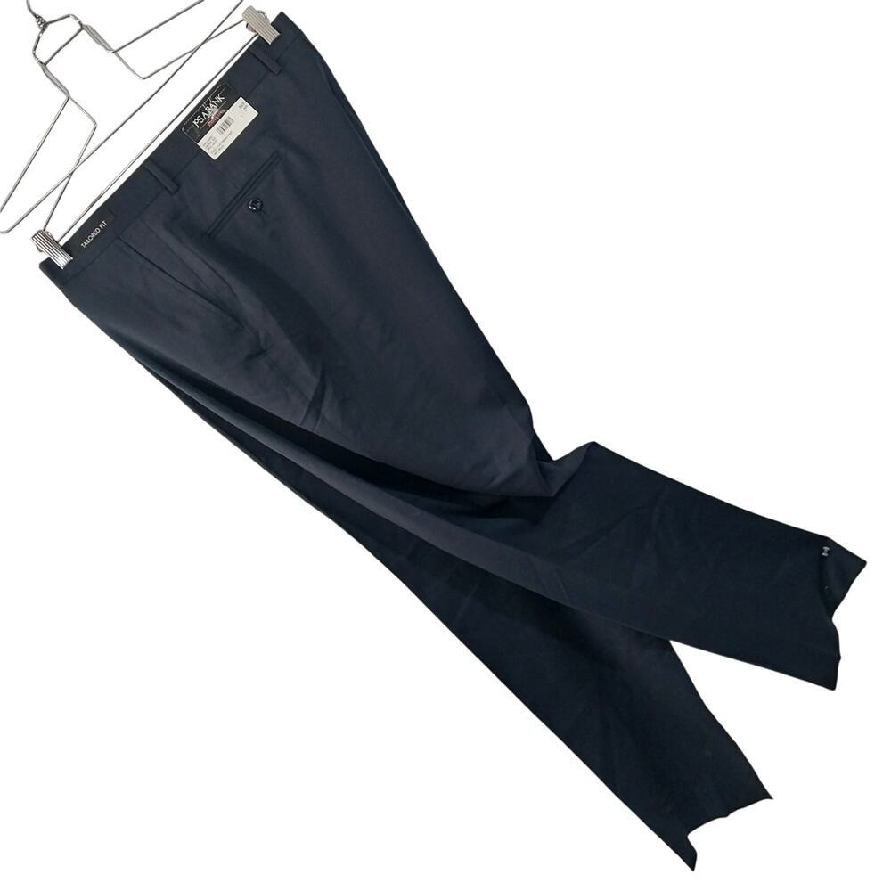 NWT! JOS. A. BANK! LUXE NAVY BLUE EXECUTIVE DRESS PANTS, TAILORED FIT! SZ 42R